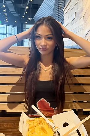 Leilani Lifts Skirt High For A Flirtatious Public Scene