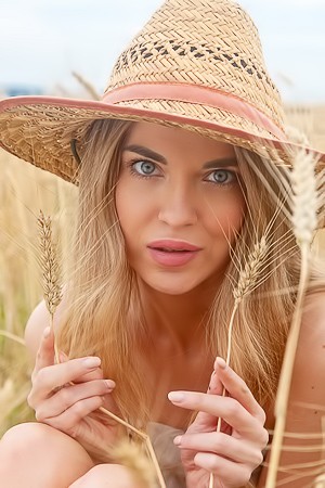Victoria Kruzz Teasing In A Short Dress Outdoors With A Hat