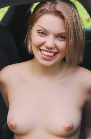 Ashby Winter With Beautiful And Cute Face Spreads Her Pussy For A Hot View