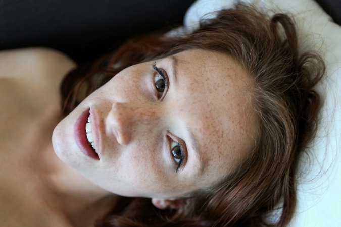 Hairy pussy on a brunette teen photo 18