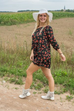 Striping in the corn field photo 16