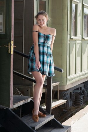 Country girl strips outdoors photo 13